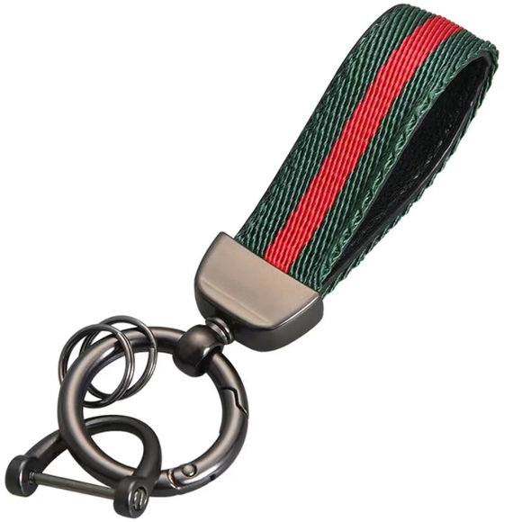 Stylish Car Key Chain with Webbing Rope - Picture 2 of 3
